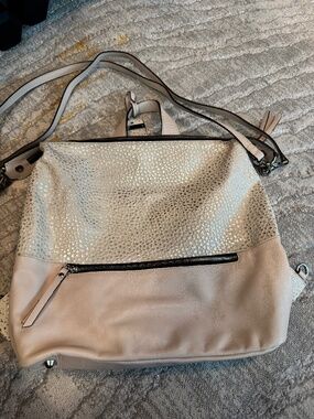 A Bellucci metallic and pink bag